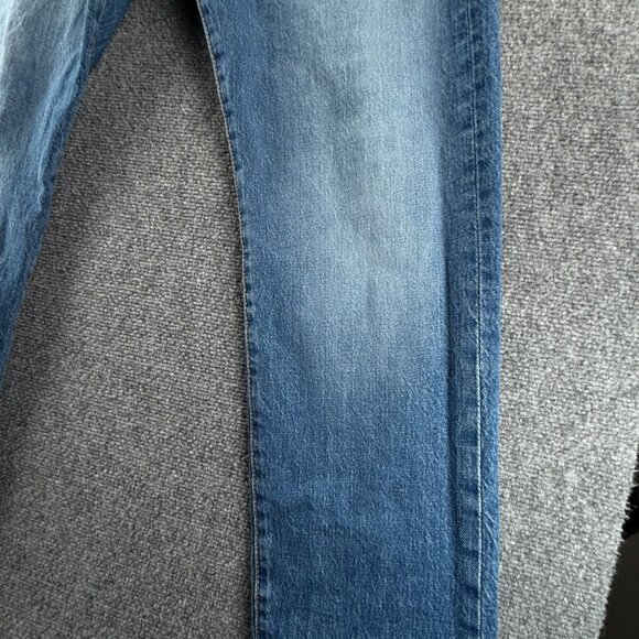 Levis 501 93 Straight Jeans Button Fly Classic Blue Denim Men Cotton ACTL 32X29 - Picture 6 of 16